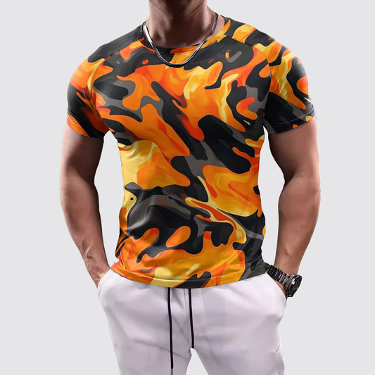 Camo Tight-Fitting Tee- AA07852