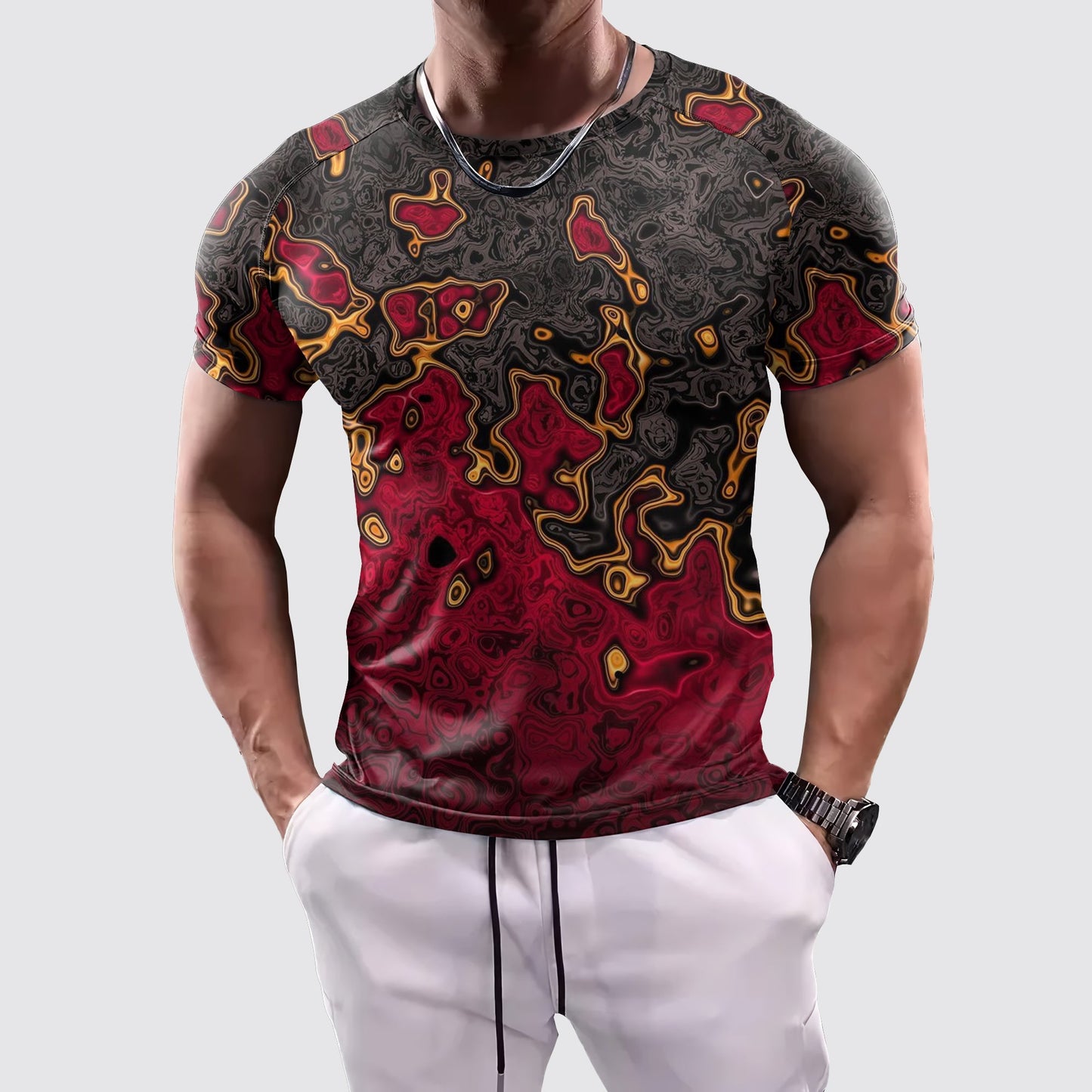 Camo Tight-Fitting Tee- AA07855