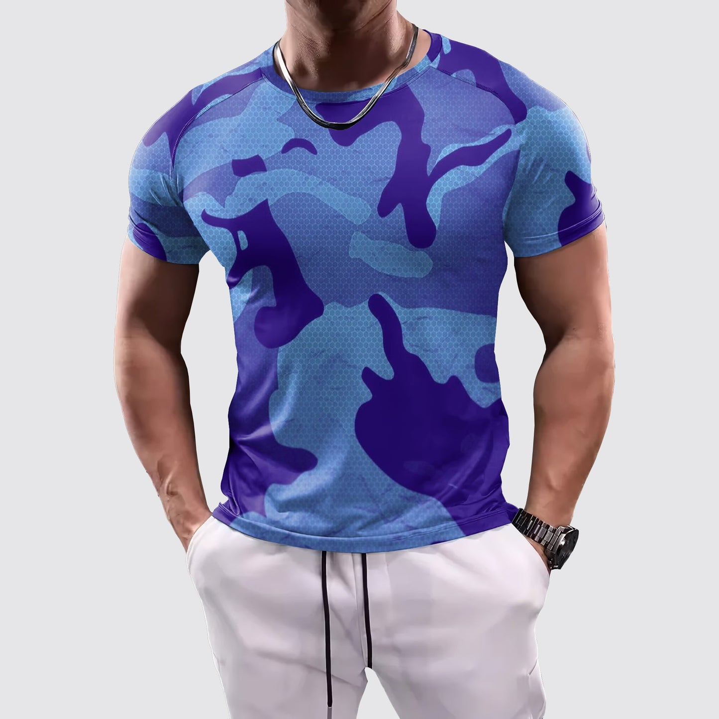 Camo Tight-Fitting Tee- AA07866