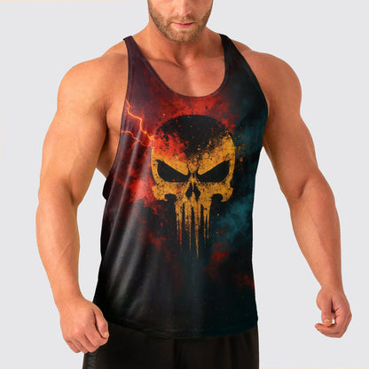 Skull Power Training Tank Top for Men- AA07890