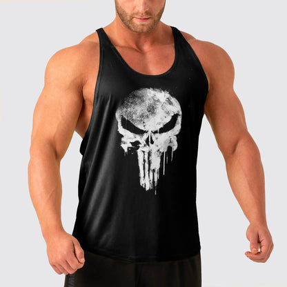 Skull Power Training Tank Top for Men- AA07896