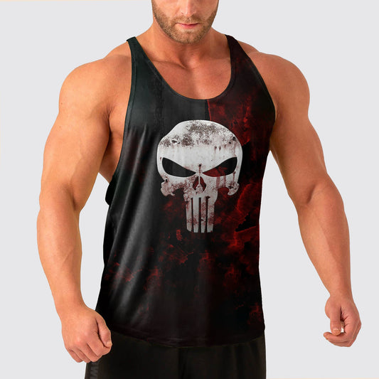 Skull Power Training Tank Top for Men- AA07900