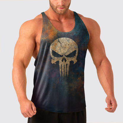 Skull Power Training Tank Top for Men- AA07905