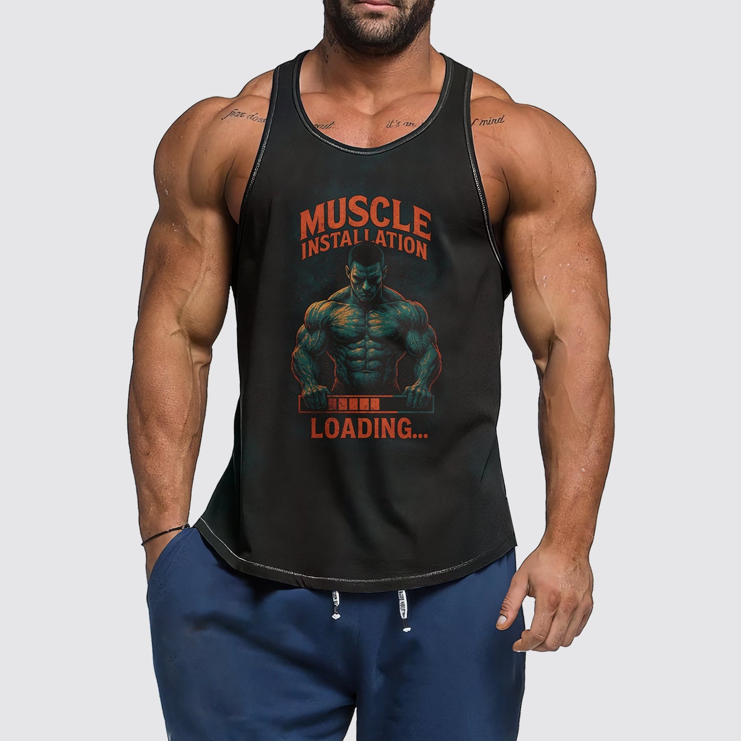 Ultimate Gym Tank Top for Men: Stay Cool and Comfy During Intense Workouts- AA07910