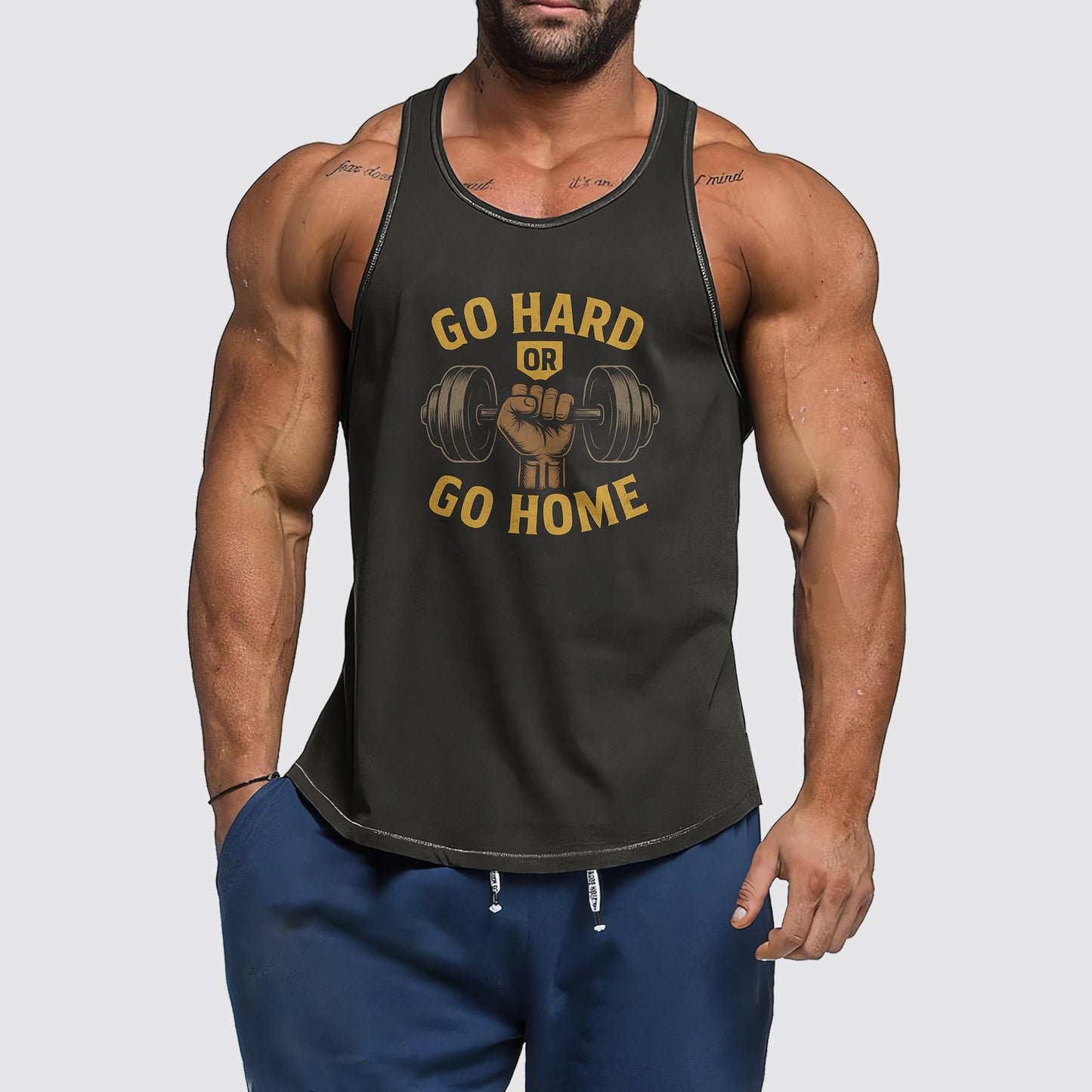 Ultimate Gym Tank Top for Men: Stay Cool and Comfy During Intense Workouts- AA07915