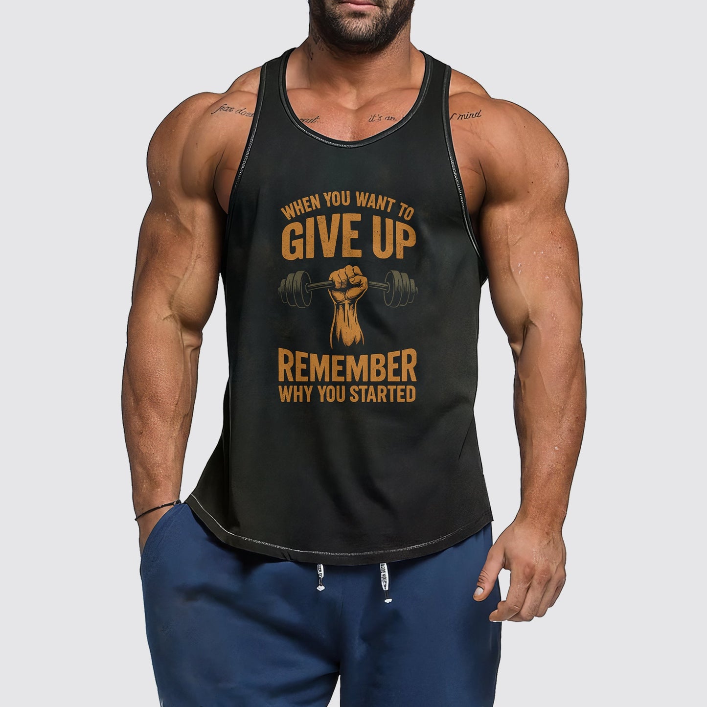 Ultimate Gym Tank Top for Men: Stay Cool and Comfy During Intense Workouts- AA07917