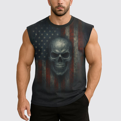 Dread Skull Cut-Off Tank- AA07956