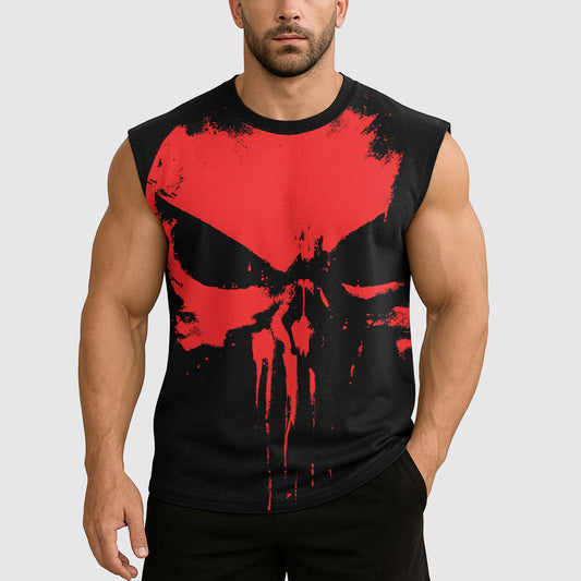 Dread Skull Cut-Off Tank- AA07959