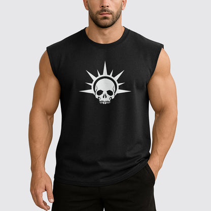 Dread Skull Cut-Off Tank- AA07961