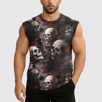 Dread Skull Cut-Off Tank- AA07963