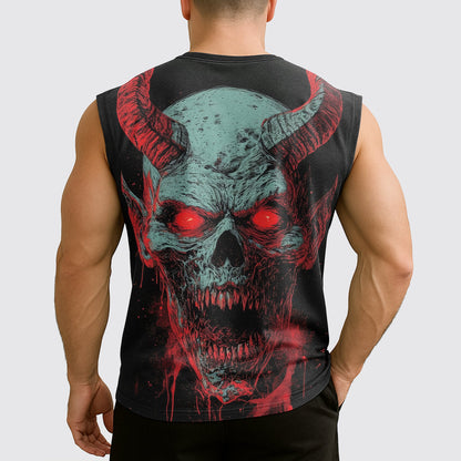 Dread Skull Cut-Off Tank- AA07970