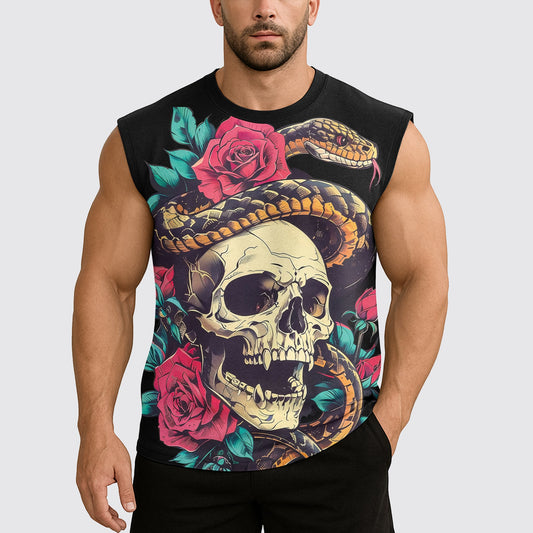 Dread Skull Cut-Off Tank- AA07971