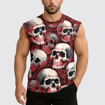 Dread Skull Cut-Off Tank- AA07973