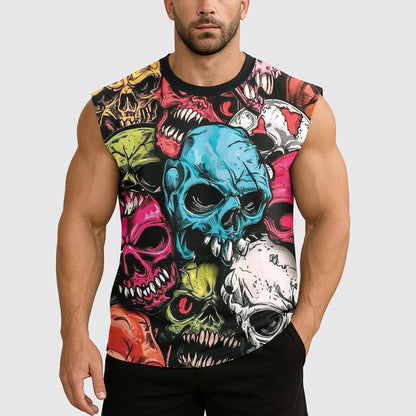 Dread Skull Cut-Off Tank- AA07975