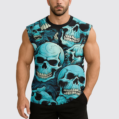 Dread Skull Cut-Off Tank- AA07977