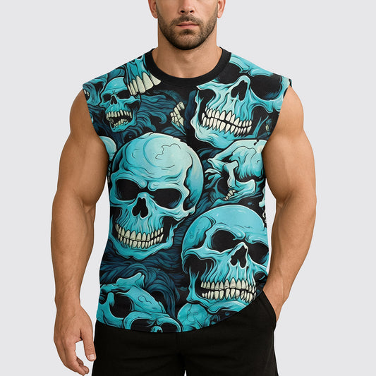 Dread Skull Cut-Off Tank- AA07977