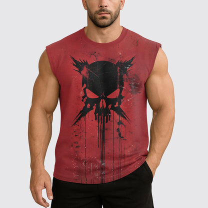 Dread Skull Cut-Off Tank- AA07978