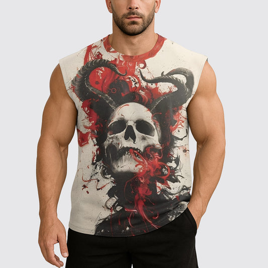Dread Skull Cut-Off Tank- AA07980