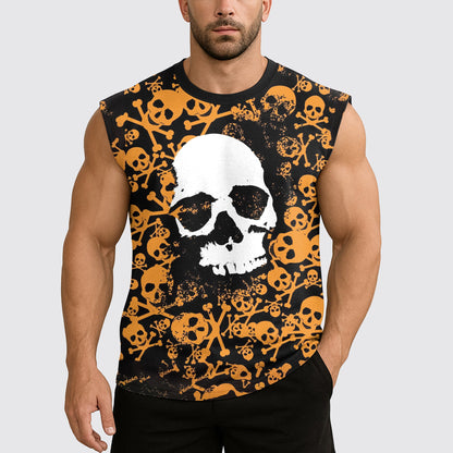 Dread Skull Cut-Off Tank- AA07989
