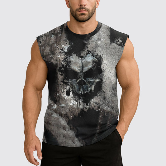 Dread Skull Cut-Off Tank- AA07991