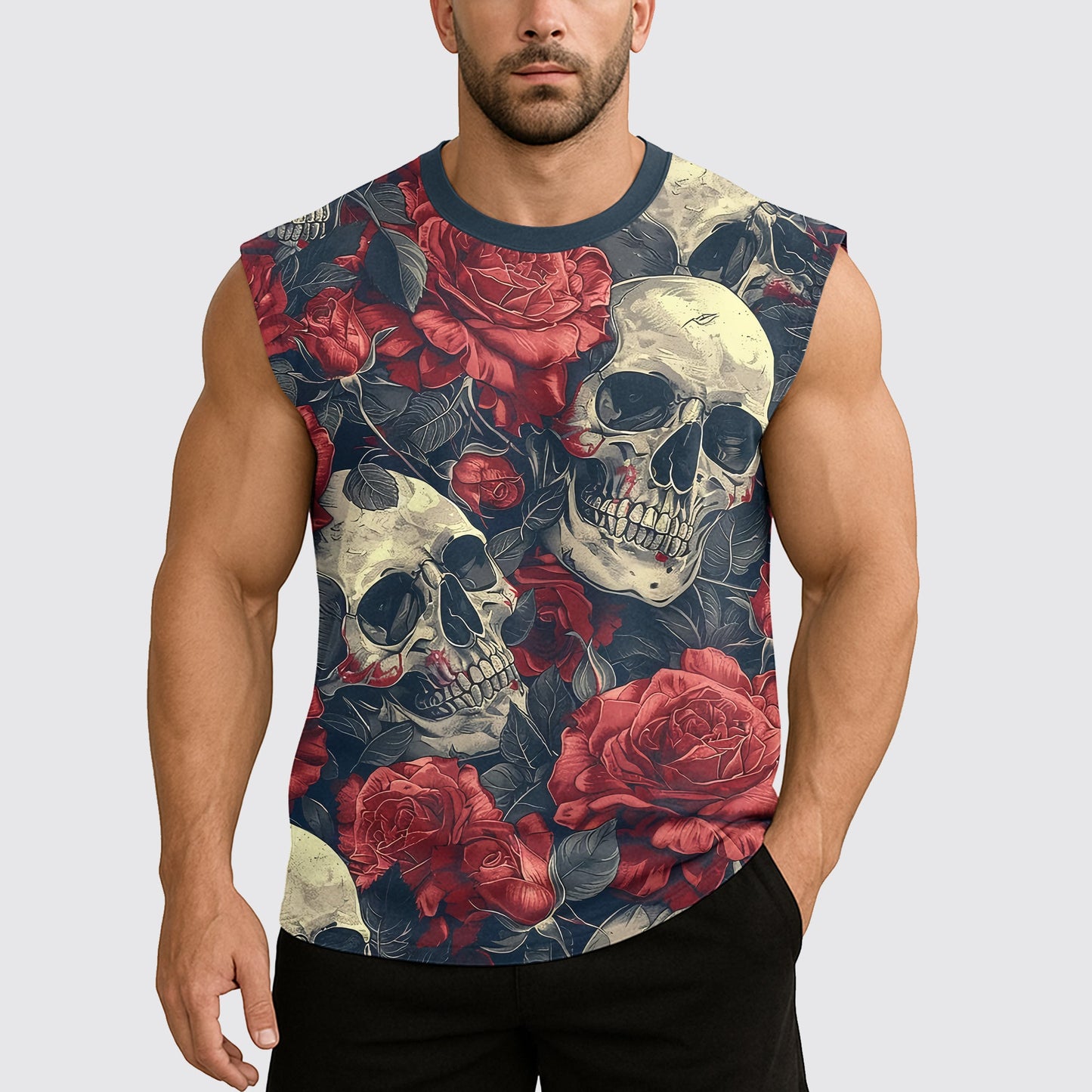 Dread Skull Cut-Off Tank- AA08001