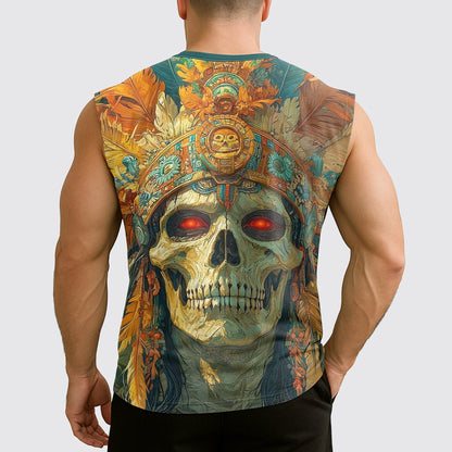 Dread Skull Cut-Off Tank- AA08002