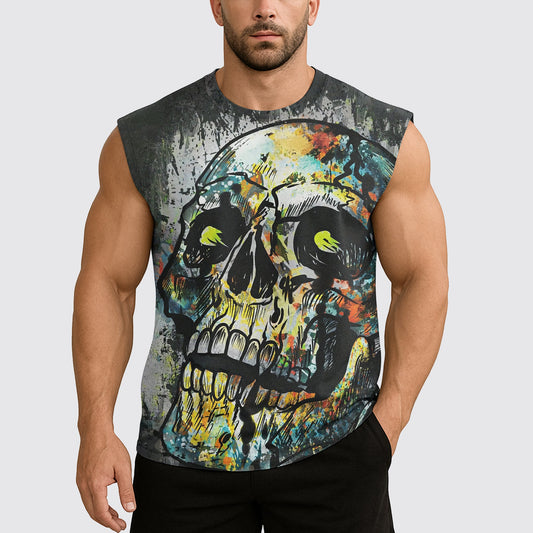 Dread Skull Cut-Off Tank- AA08004