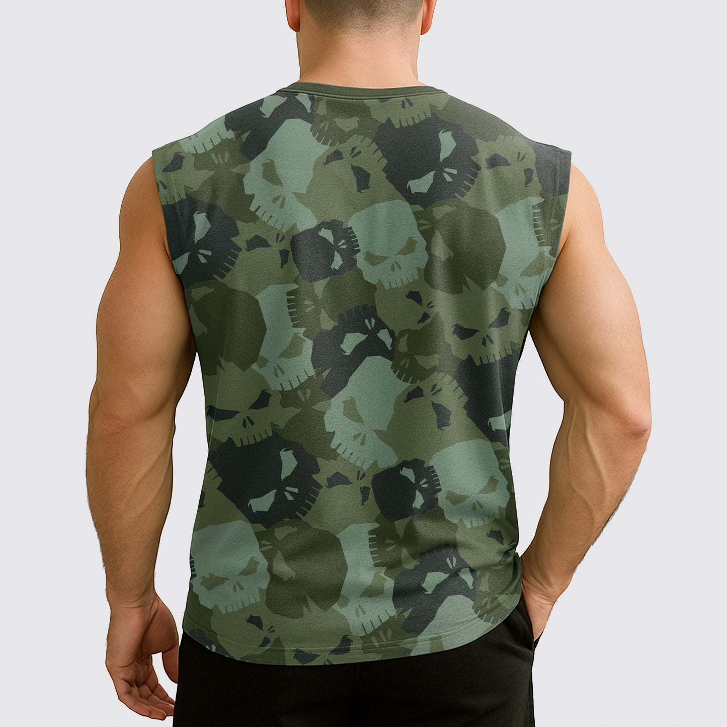 Dread Skull Cut-Off Tank- AA08005