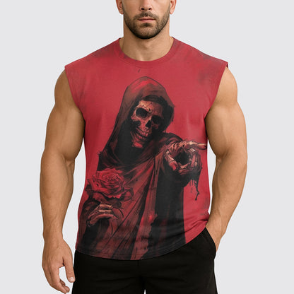 Dread Skull Cut-Off Tank- AA08007