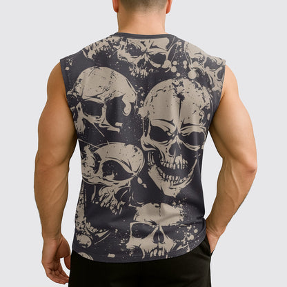 Dread Skull Cut-Off Tank- AA08009