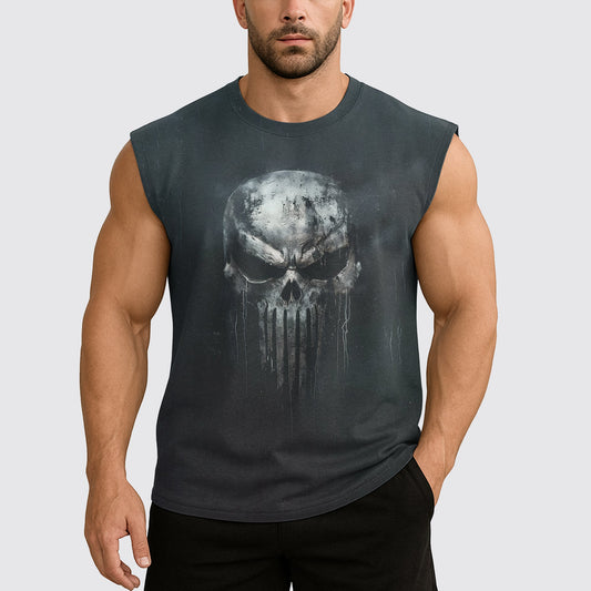 Dread Skull Cut-Off Tank- AA08010