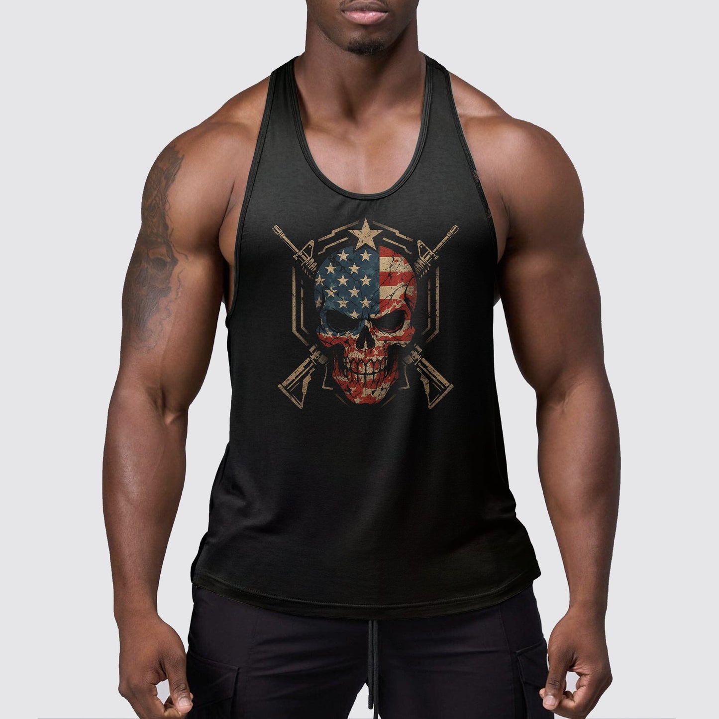 StealthFlex Camo Tank Top- Performance Fit for Bodybuilders- AA08048