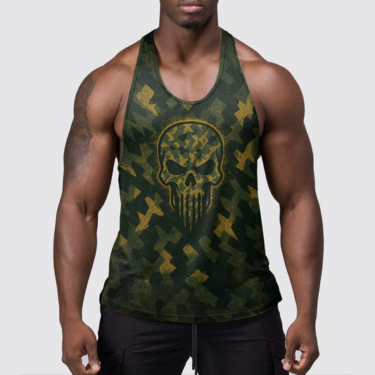 StealthFlex Camo Tank Top- Performance Fit for Bodybuilders- AA08051