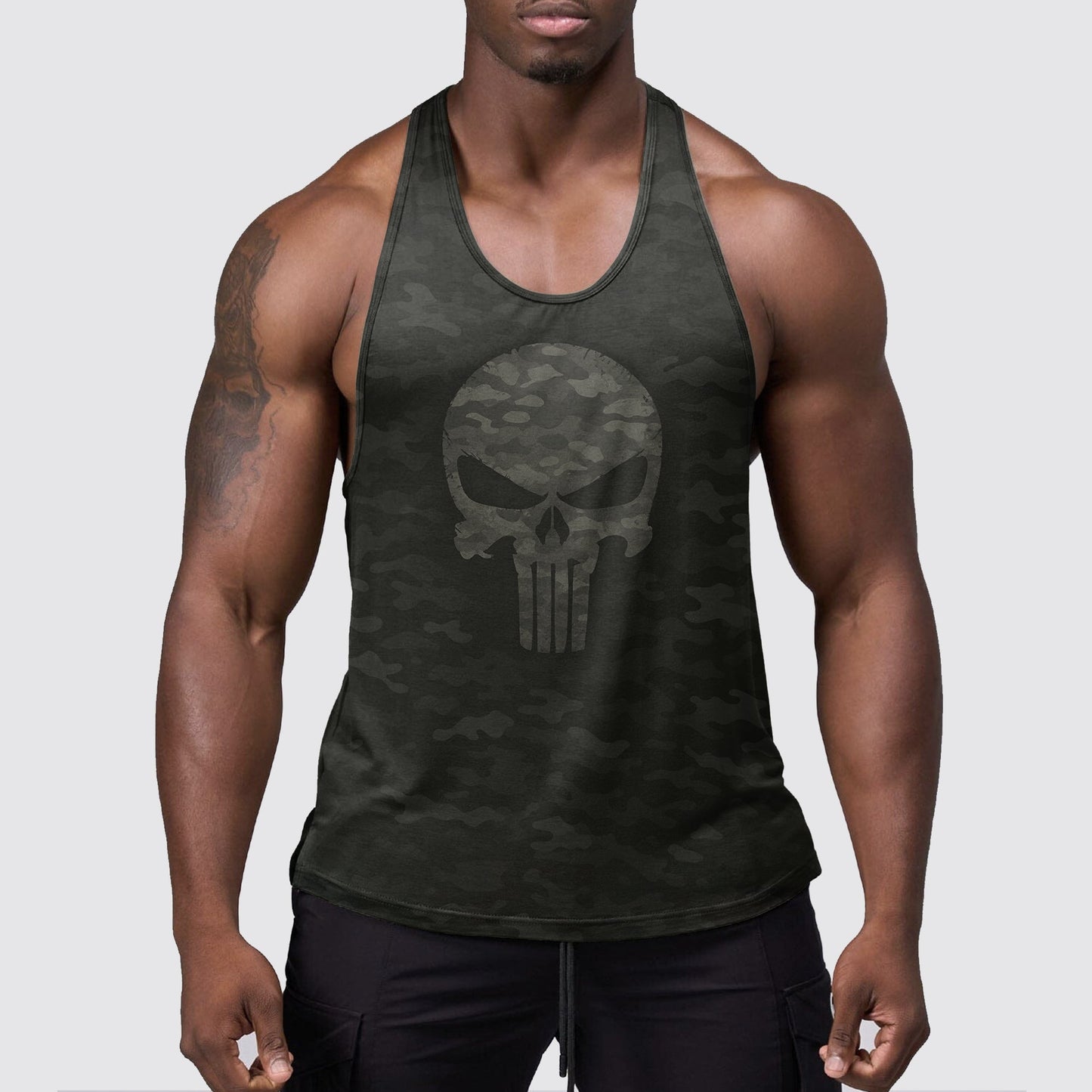 StealthFlex Camo Tank Top- Performance Fit for Bodybuilders- AA08055