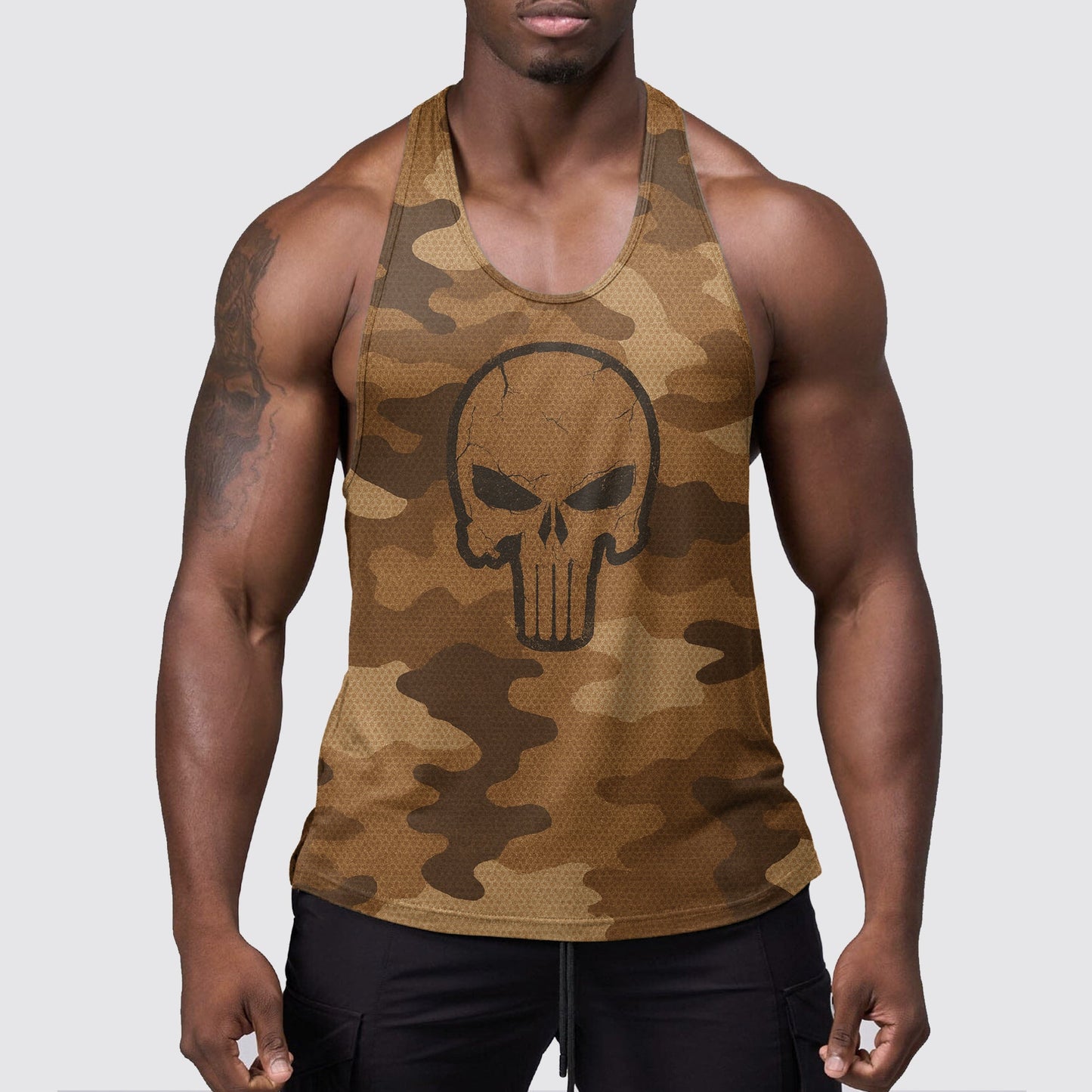 StealthFlex Camo Tank Top- Performance Fit for Bodybuilders- AA08058
