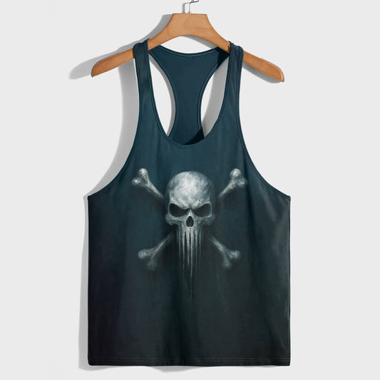 Skull 3D Racerback Tank Top- AA08061