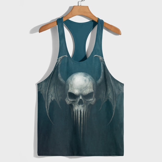 Skull 3D Racerback Tank Top- AA08063