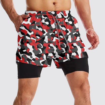 Camo Double Layer Performance Shorts- AA08099