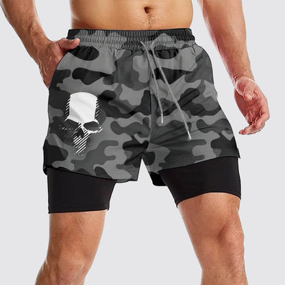 Camo Double Layer Performance Shorts- AA08113