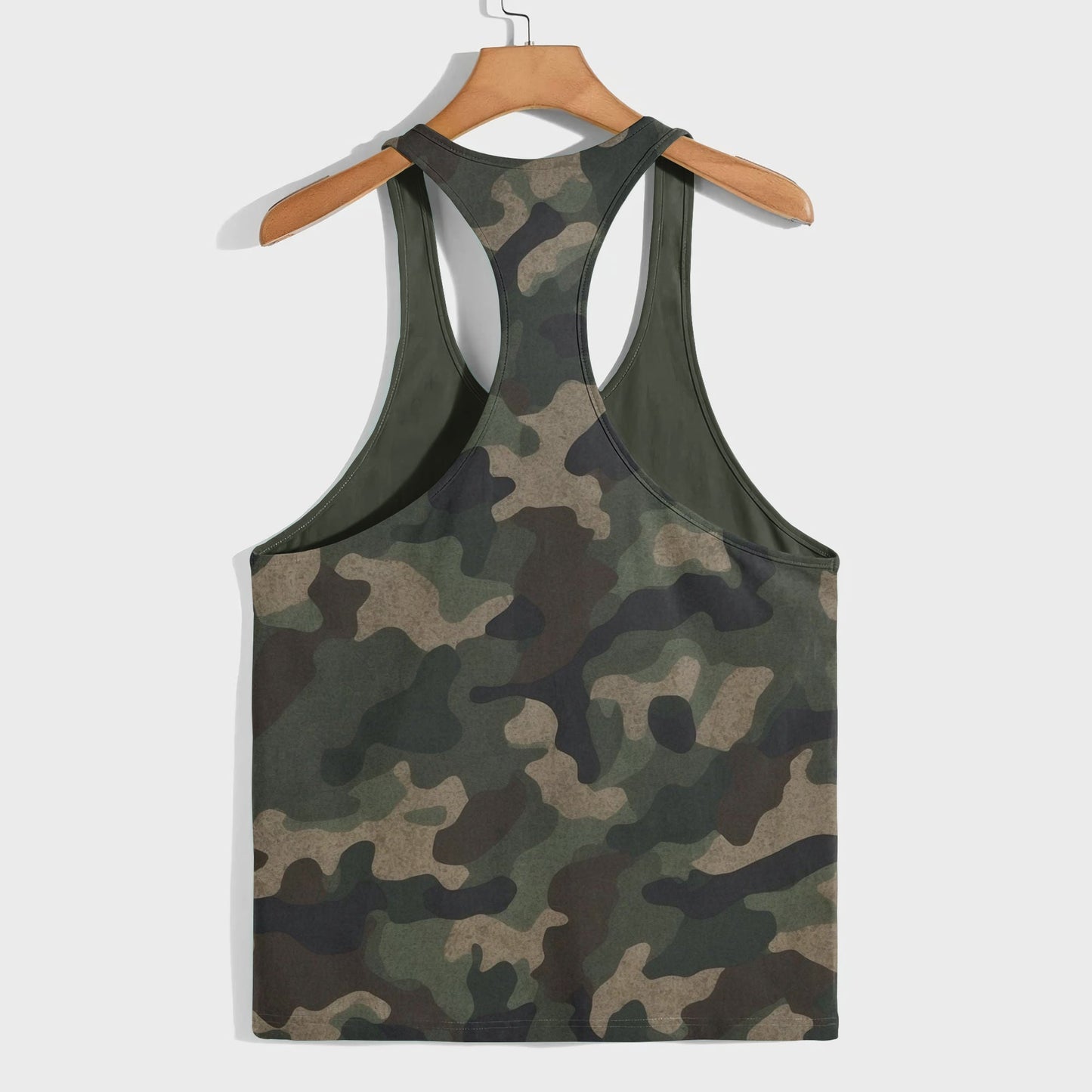 Camo Racerback Tank Top – Tactical Strength for Bodybuilders- AA08118
