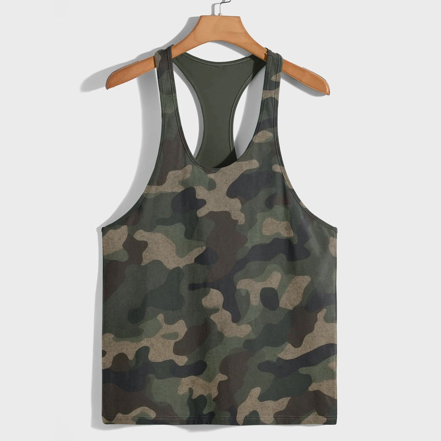 Camo Racerback Tank Top – Tactical Strength for Bodybuilders- AA08118