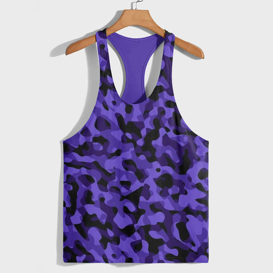 Camo Racerback Tank Top – Tactical Strength for Bodybuilders- AA08128