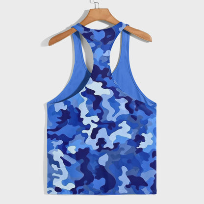 Camo Racerback Tank Top – Tactical Strength for Bodybuilders- AA08131