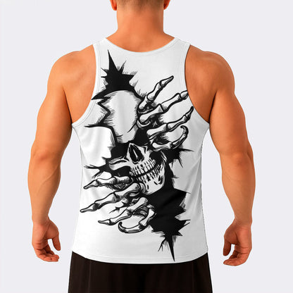 Skull Power Training Tank Top for Men- AA08134