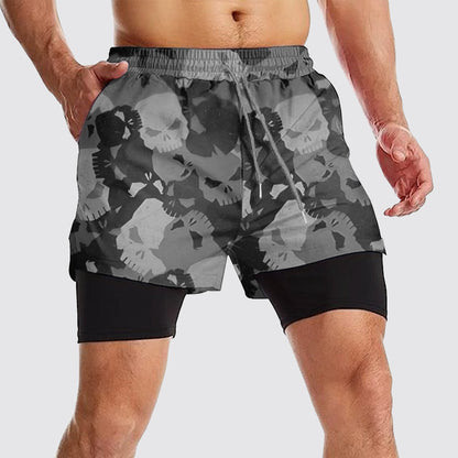 Camo Double Layer Performance Shorts- AA08152