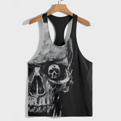 Skull 3D Racerback Tank Top- AA08220