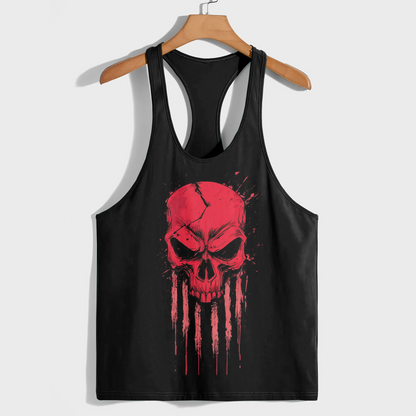 Skull 3D Racerback Tank Top- AA08221