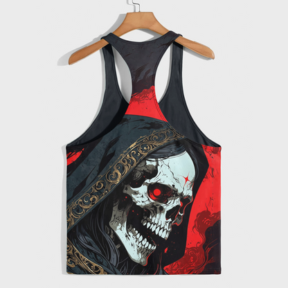 Skull 3D Racerback Tank Top- AA08223