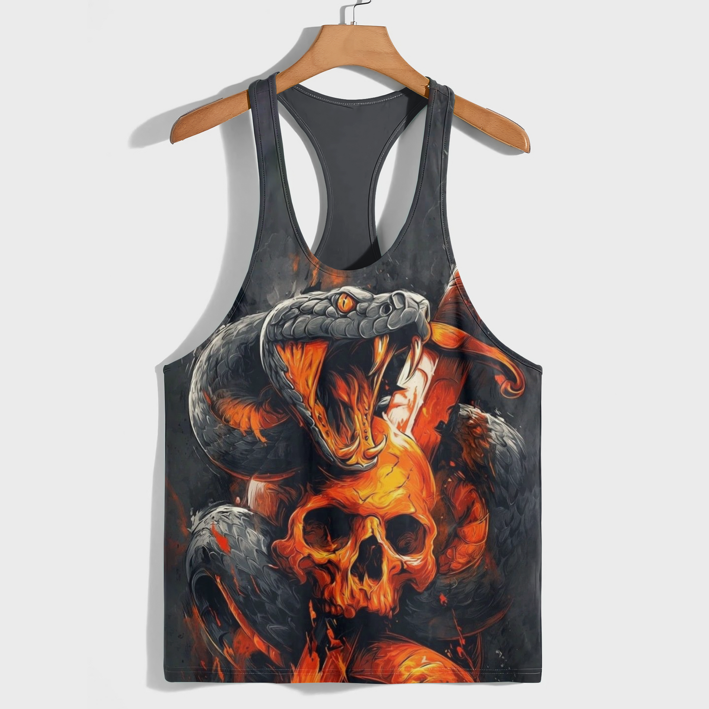 Skull 3D Racerback Tank Top- AA08229