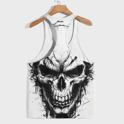 Skull 3D Racerback Tank Top- AA08231